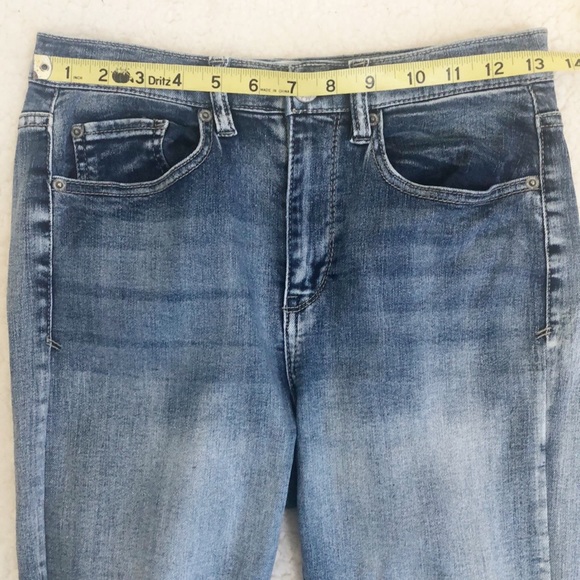 Mudd High Rise Frayed Hem Jean Legging Sz 5 - Picture 6 of 8